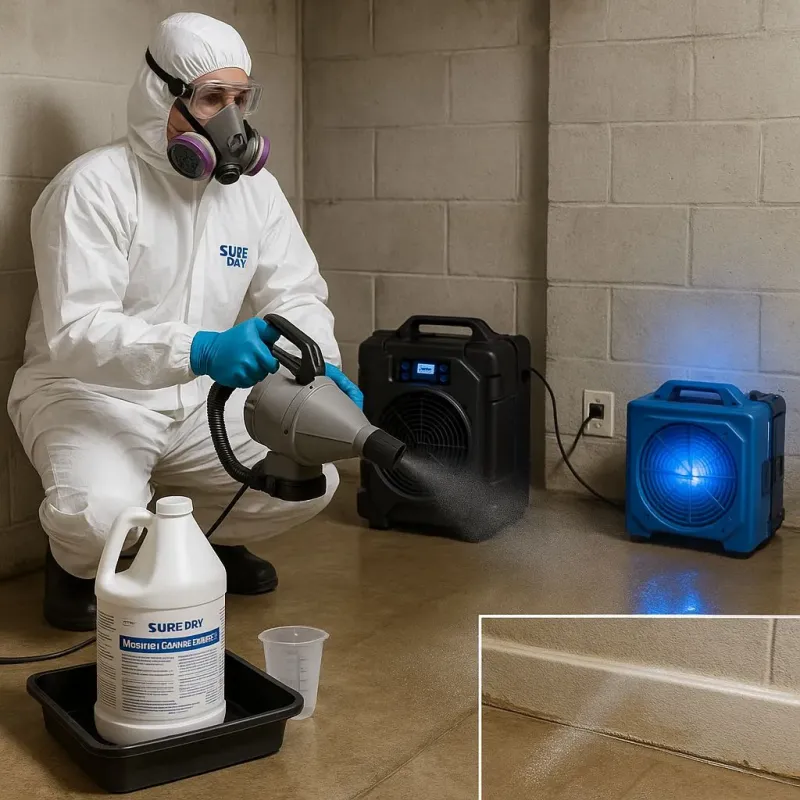 Sanitization and Odor Removal process in Captains Cove, VA