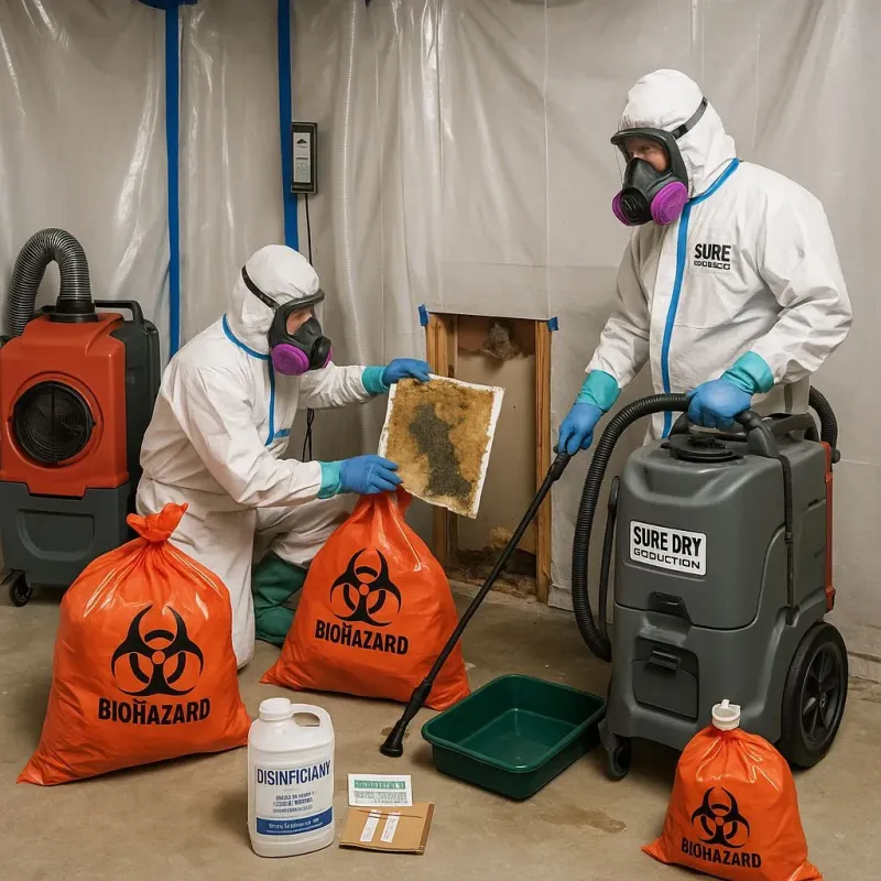 Contaminated Water Handling Protocols process in Captains Cove, VA