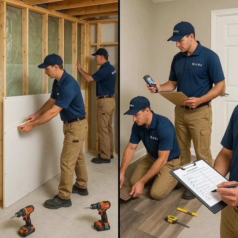 Repairs and Reconstruction process in Captains Cove, VA